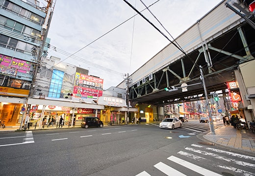 大阪市東成区周辺の風景